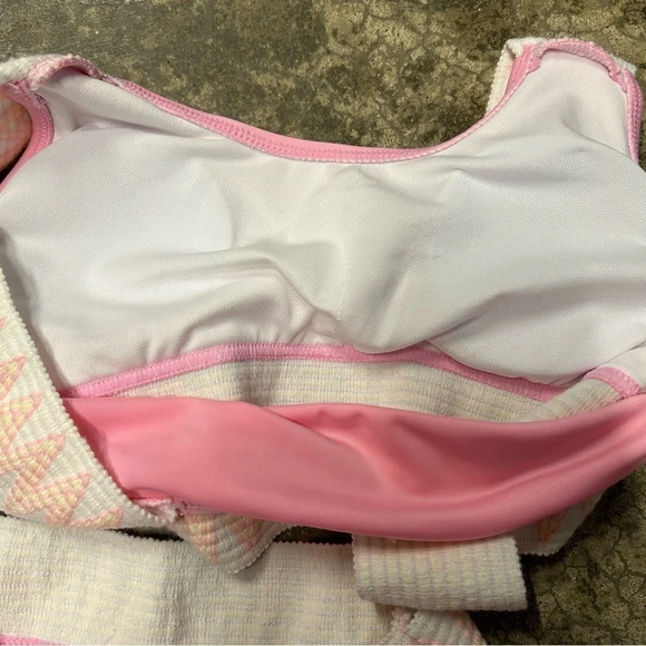 (LOT OF 2) SHEIN‎ Tween Girl Bikini Swimwear Sz 12-13Y Blue Leopard Pink Chevron - Picture 6 of 12